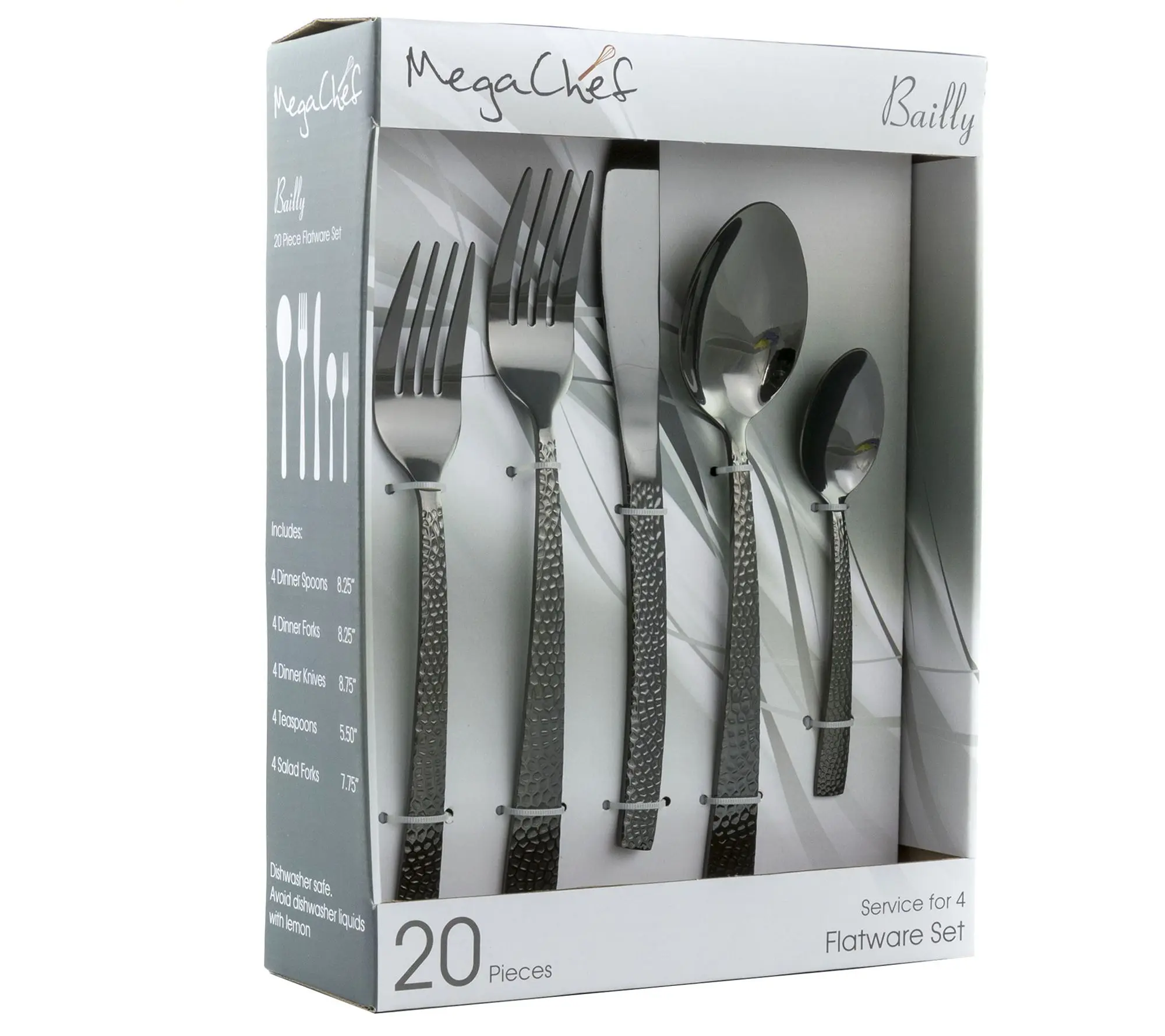 MegaChef Baily 20-Piece Flatware Utensil Set