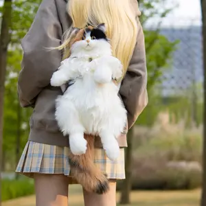 18-Inch Calico Cat Plush Toy | Handcrafted by Master Artisans | Premium Gift Packaging | Your Child’s Cuddle Companion that Transforms into a Backpack | 2 Colors