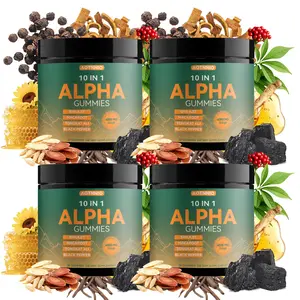 Alpha 10-in-1 Shilajit Gummies | Energy, Stamina & Focus | Ashwagandha, Tongkat Ali, Maca | Vegan| Zero Sugar