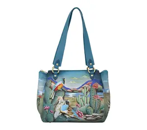 Anushcka Painted Leather Medium Tote Bag