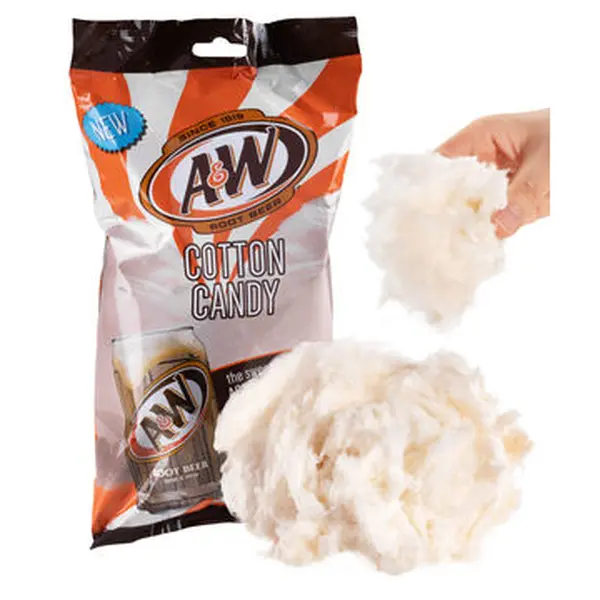 A&W Root Beer Flavored Cotton Candy A&W Root Beer Flavored Cotton Candy