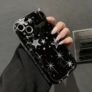 Fashionable Star Pattern Shockproof Phone Case with Unique Design,Compatible with Apple iPhone 17/16/15/14/13/12/11/XS/XR/X/7/8/Plus/Pro/Max and  Galaxy A04/A05/A15/A25/A35/A53/A54/A55/S23/S24/S25