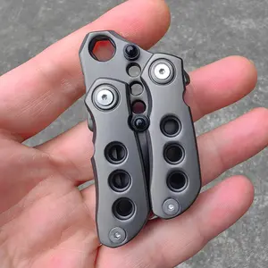 Magnetic Fidget Coin EDC Adult Decompression Toy Anxiety And Stress Relief Fidgeting Multifunctional crowbar Fidget Slider Spinner Gift