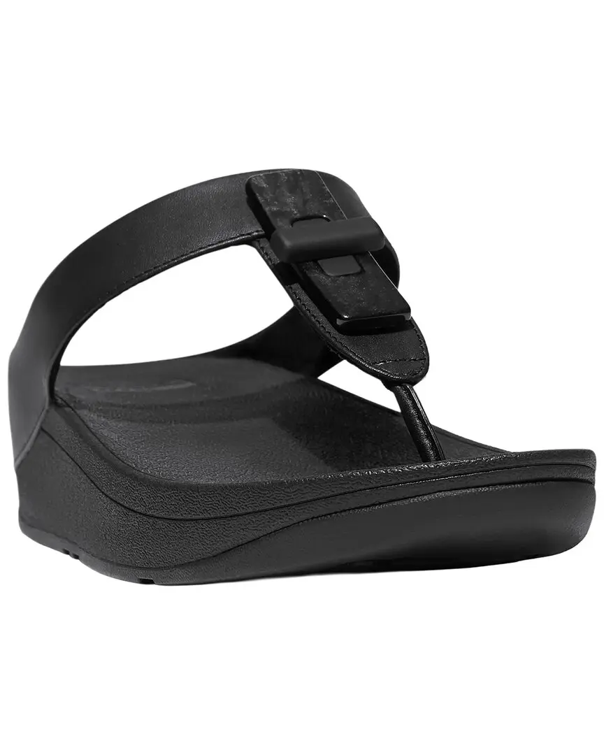 FitFlop Fino Resin Lock Leather Toe Post Sandal