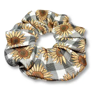 Buffalo Sunflower Bullet Scrunchie