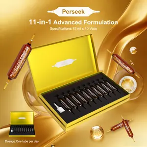 Perseek Magnesium Glycinate Liquid Drops - Triple-Action for Sleep, Stress & Muscle Relaxation - 3x Faster Absorption, Non-Drowsy Formula - Sugar-Free, 15mL x 10 Vials