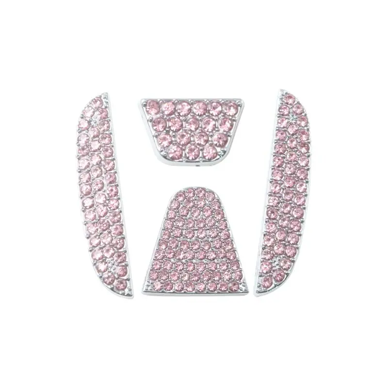 Rhinestone Decor Car Steering Wheel Cover, 1 Set Car Steering Wheel Decorative Cover for Honda Civic Accord Insight Passport City Pilot CR-V HR-V XR-V UR-V Fit, Birthday Gifts