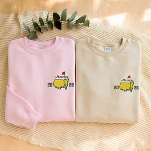 Masters 2026 Embroidered Quarter Sweatshirt, Golf Tournament Pullover, Augusta Inspired Golf Sweater, Cozy Up Sweatshirt