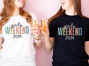 Girls Weekend 2024 T-Shirt, Girls Vacation Shirt, Matching Besties Tee, Summer Vacay Tee, Women Trip Gift Shirt, Beach Weekend T-Shirt, Sisters Trip Short Sleeve.