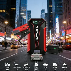 20000mAh Car Jump Starter with Dual USB Quick Charge LED Light Portable Power Bank for Emergency