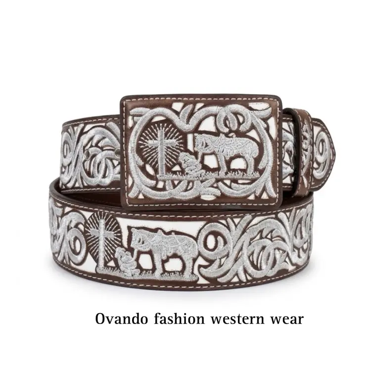 Men's Brown Western Belt Men's Brown Western Belt