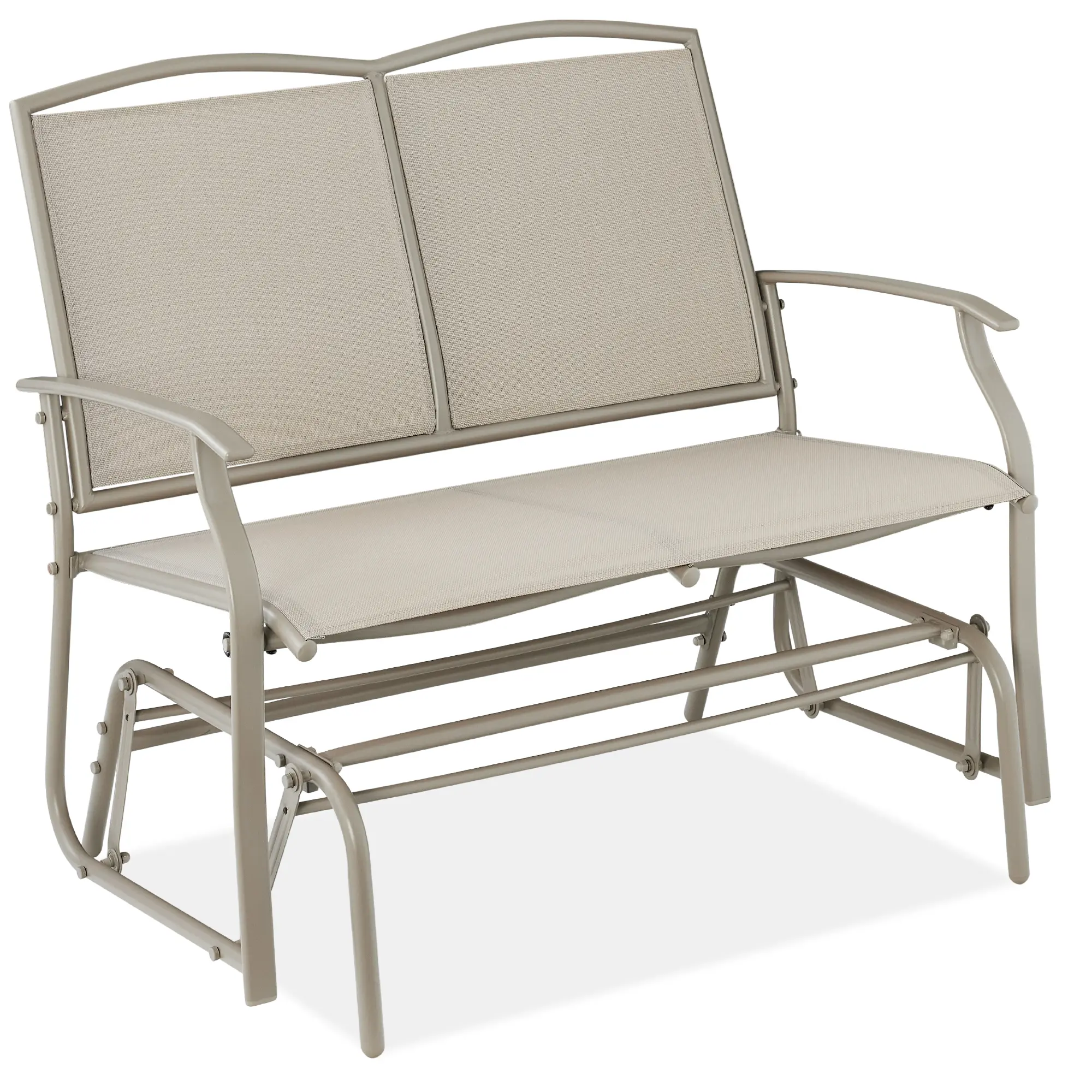 Best Choice Products 2-Person Outdoor Swing Glider, Steel Patio Loveseat, Bench Rocker w/ Armrests Best Choice Products 2-Person Outdoor Swing Glider, Steel Patio Loveseat, Bench Rocker w/ Armrests