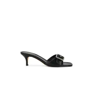 Coach Margot Leather Sandal in Black