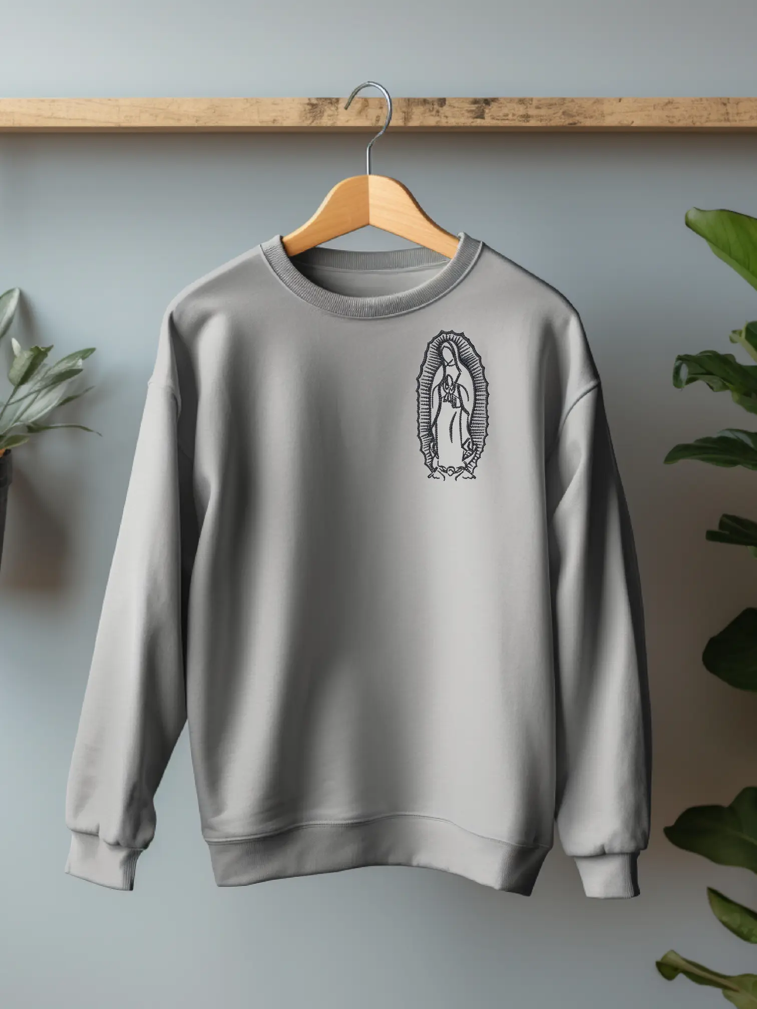 Virgen De Guadalupe Faith Unisex Crew Neck Sweater