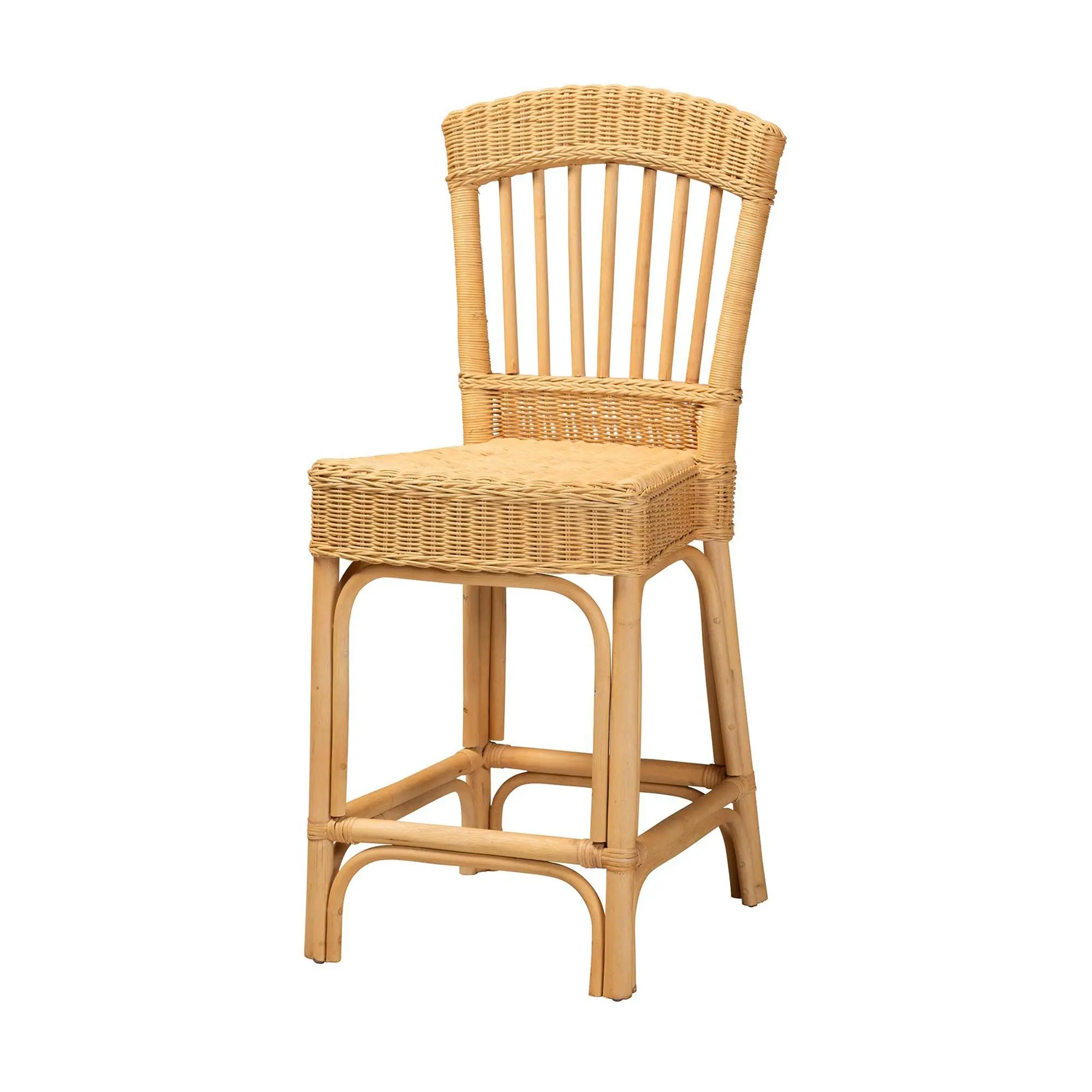 bali & pari Barito Natural Rattan Counter Stool