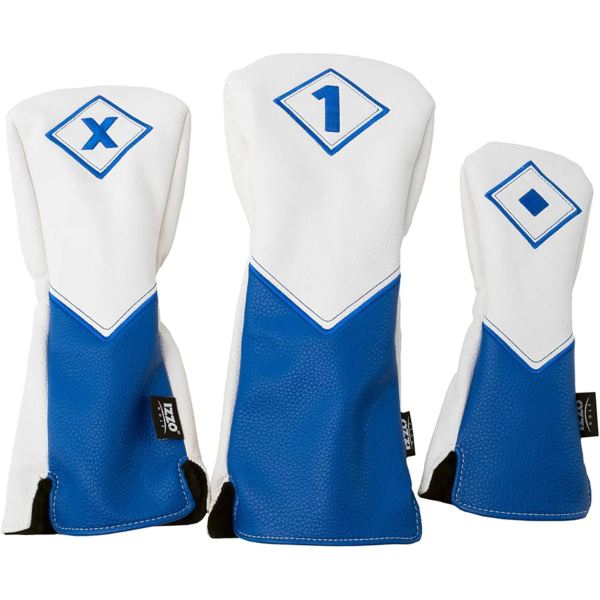 Izzo Sleek PU Leather Golf Driver Headcover for Adults, Premium Golf Accessory with Soft Plush Lining for Scratch Prevention, Leather,Plush