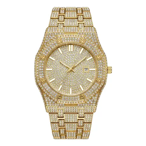 Luxury Rhinestone Embellished Jumpstart sale Classic round dial -Dial Quartz Watch with Gift BoxIncluded Fashion Timeless Classic Watch Holiday Haul  Flash Sale diamond men  Shine at work, lead with brilliance.