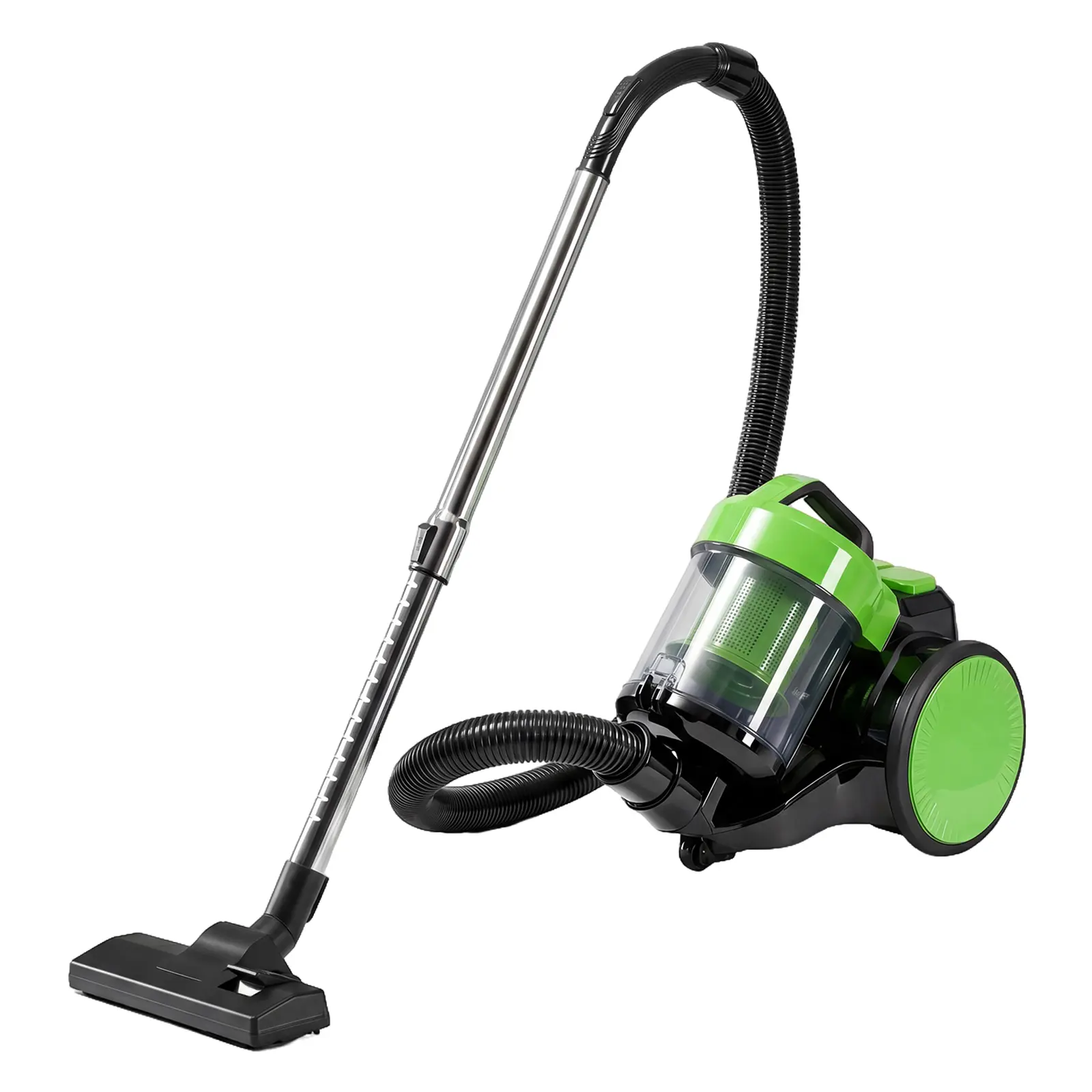 Portable Vacuum Cleaner with Automatic Cord Rewind, Bagless HEPA Filter Vacuum, 16KPa Strong Suction, 1.8L Large Capacity, Lightweight 9 lbs, 360° Swivel Wheels, 3-in-1 Accessories for Hardwood Floor Tile Sofa Home