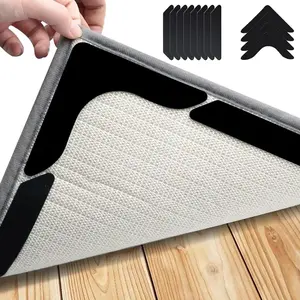 12 Pack Advanced Anti-Slip Carpet Grippers, Ideal for Living Room Dining Room Bathroom Carpets, Decorative Rug Prevent Slipping Curling