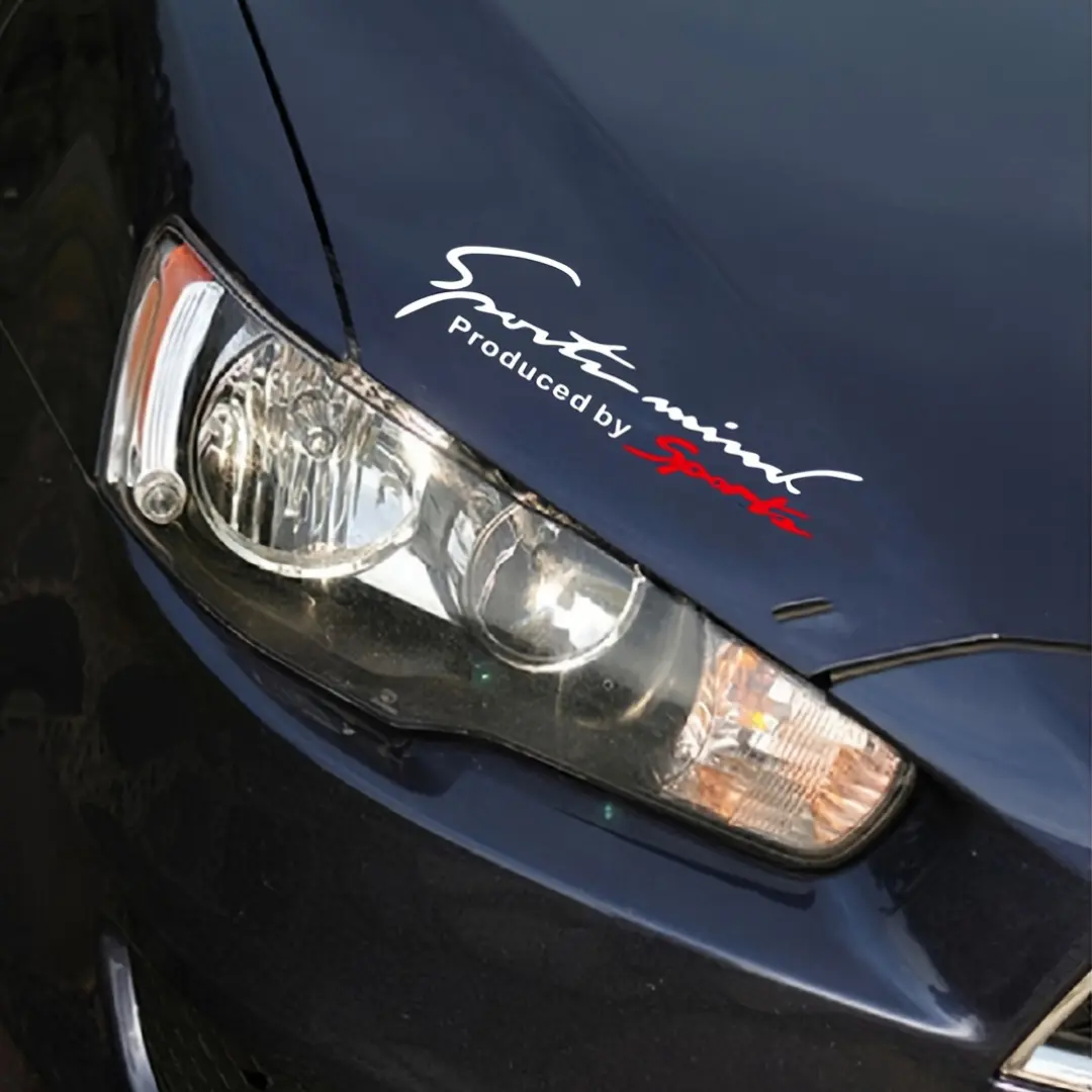 Sports car headlight stickers, reflective hood and window decorations, sporty thinking, car stickers, Windshield Sticker, Automobile Decals, Decal for Cars, Automotive Decals