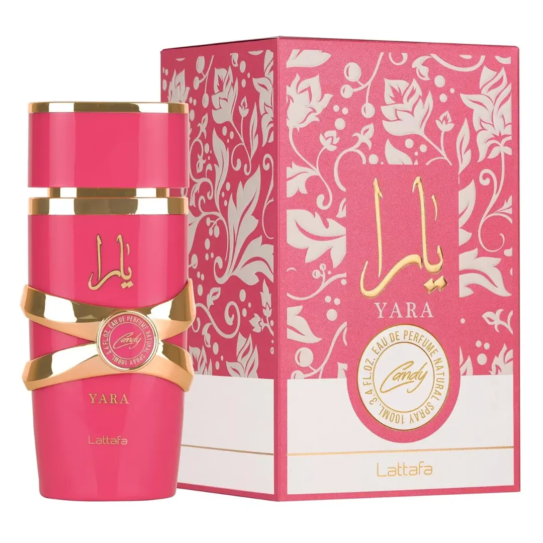 Lattafa Yara Candy EDP Perfume - Floral Fruity Scents, Candy-Flavored Women's Fragrance with Strawberry Notes, 3.4 fl oz (100ml) Single Item