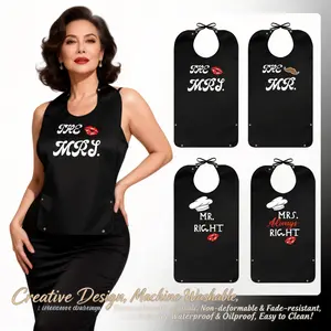 Unisex Adult Bib with Optional Residue Collector, Waterproof Reusable Washable Easy Cleaning Apron, Easy Care Clothing Protector for Elderly and Disabled