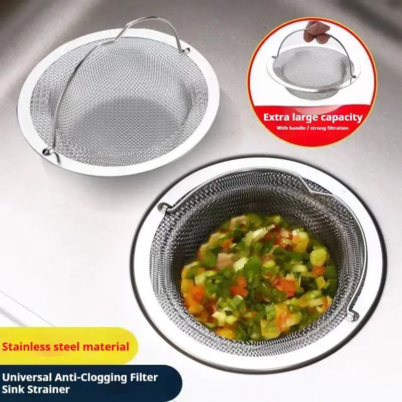 3-Piece Sink Filter Mesh, Anti-Clog Kitchen Dishwasher Strainer, Water Basin Basket Filter, Durable and Efficient Drainage Solution, Kitchen Sink Accessories
