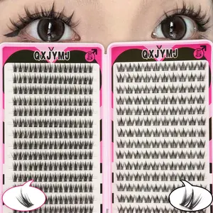 364pcs Large Capacity Lash Book with Wheat and Dog Style Clusters, Puff Lash Clusters, Easy to Use for Beautiful Eye Makeup, Perfect for Beginners and Everyday Wear