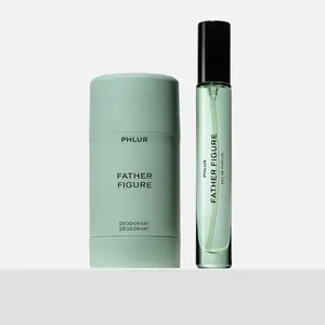 PHLUR Father Figure Layering Duo - Deodorant & Perfume Fragrance Set - 48-Hour Odor Protection Natural Deodorant & Fresh Fig Fragrance