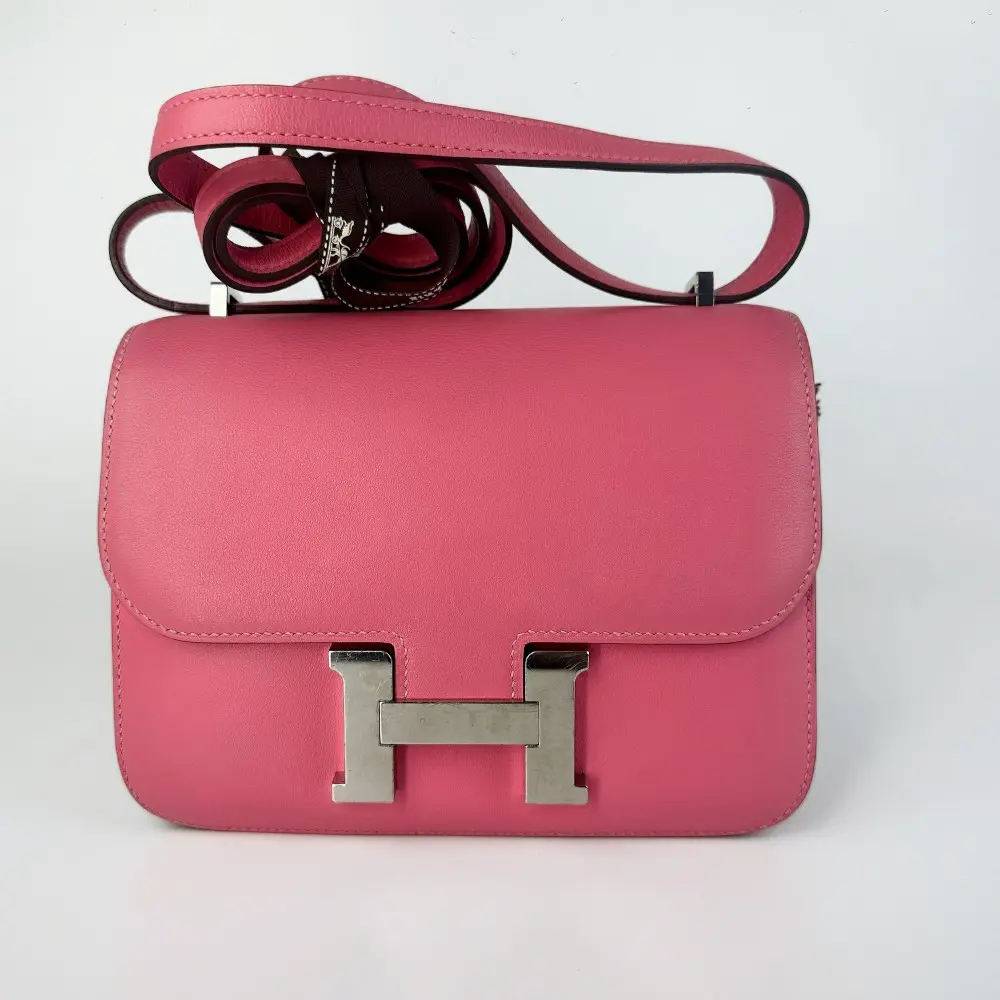 Pre-owned HERMÈS Constance Shoulder Bag Pink【1032】