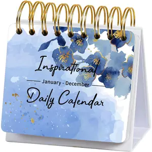 Motivational & Inspirational Daily Calendar - Daily Flip Calendar with Inspirational Quotes, 4.9"x5" Undated Standing Flip for Desk Accessories, Perpetual Calendar, Inspirational Gifts, Positive Daily