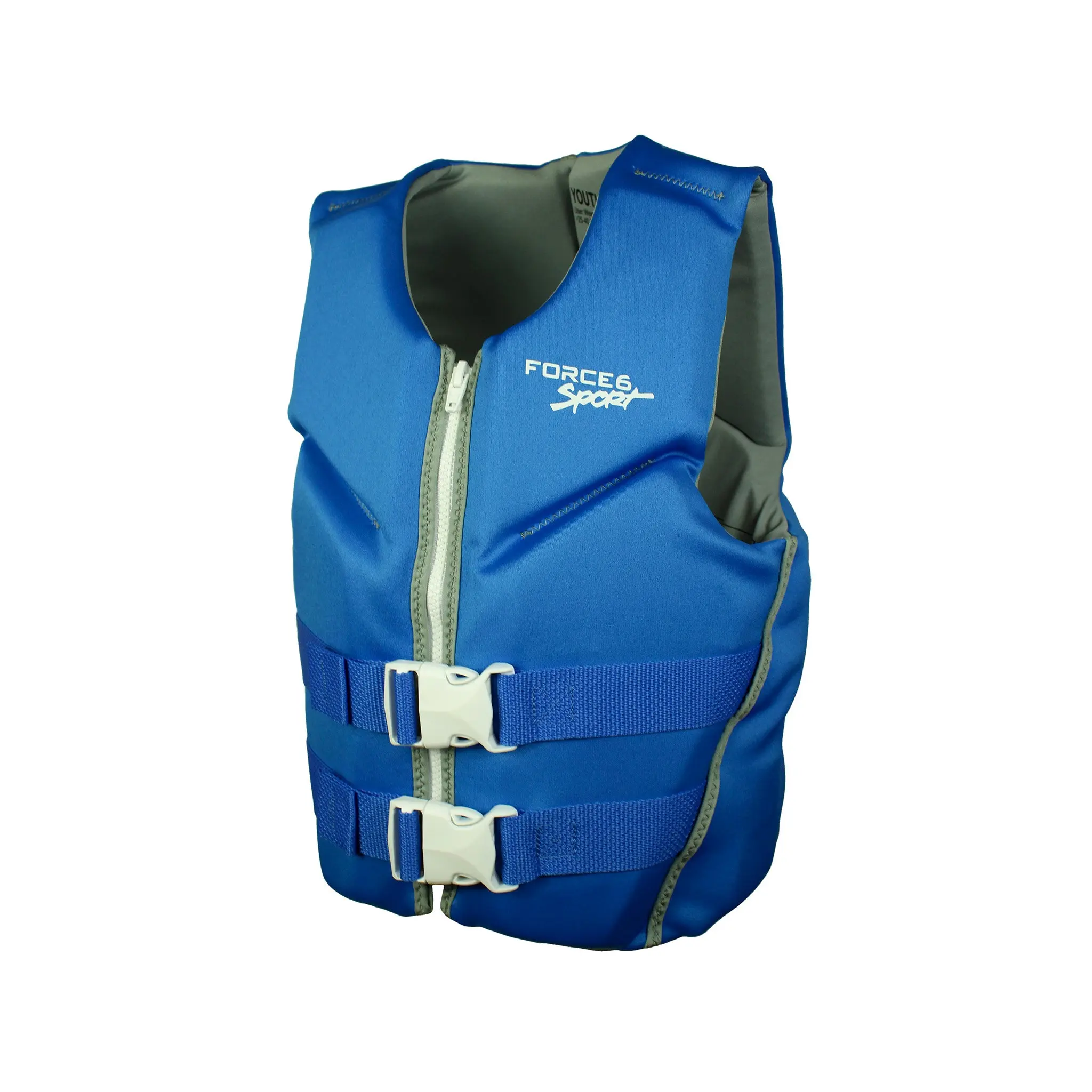 Force 6 Bobber Vest – USCG & TC Approved Youth Life Jacket PFD | Lightweight Neoprene | 55-88 lbs | Boating, Kayaking, Water Sports