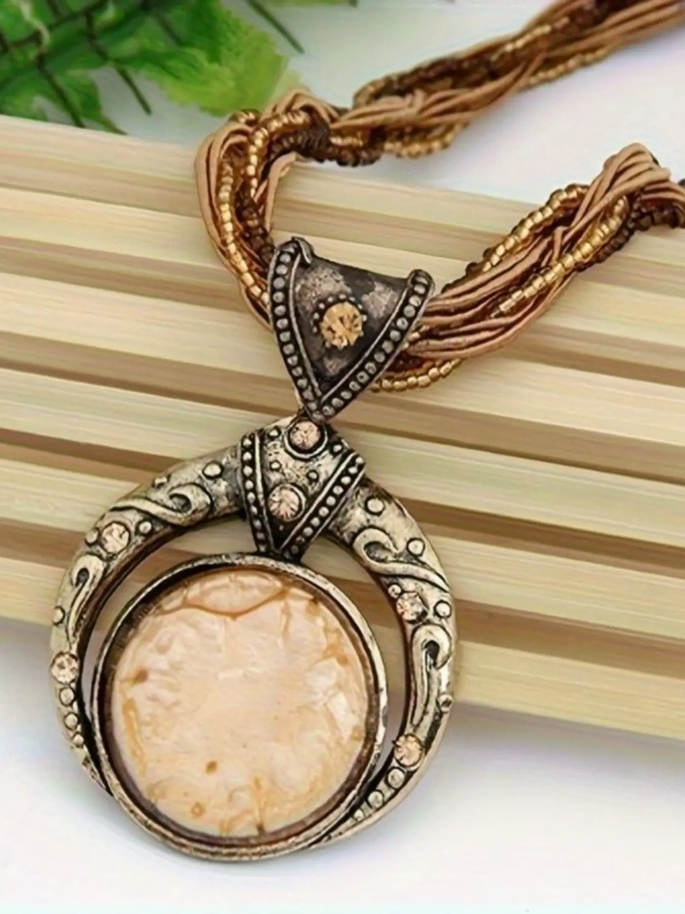 Vintage Bohemian Ethnic Style Necklace Zinc Alloy, Fashion Men's and Women's Jewelry Accessory, Holiday Party Gift, Unisex Pendant Charm, Boho Style Jewelry