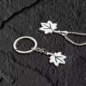 【PANDA Jewelry】Limited Edition Wholesale Merchandise Related to the Doujinshi Game "Fuyou Manai: Reikku" Featuring the Character "Tatsuoka Maple"  Titanium Steel Maple-Shaped Personalized Pendant