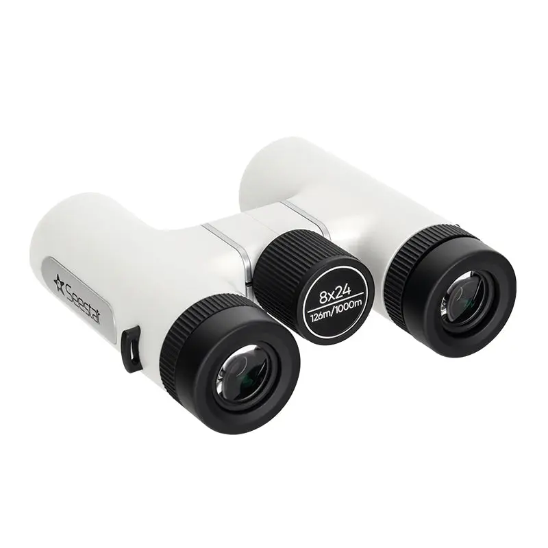 Seestar 8x24mm Telescope Binoculars - 0.8m Close Focus, FMC Coated, Compact & Portable Travel Duo, Adjustable Interpupillary Distance, Phone Compatible, Brighter Sharper More True-to-Life View for Concerts, Sports