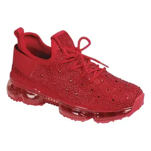 DEJA Red Fall Rhinestone Sneaker
