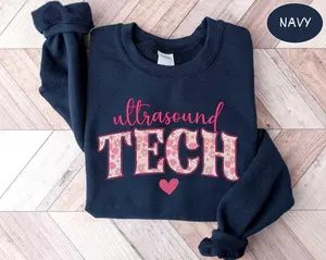 Ultrasound Technologist Short-sleeve T-Shirt / Sweatshirt, Ultrasound Tech , Sonographer tshirt, Sonography Student Cotton Fabric Womenswear