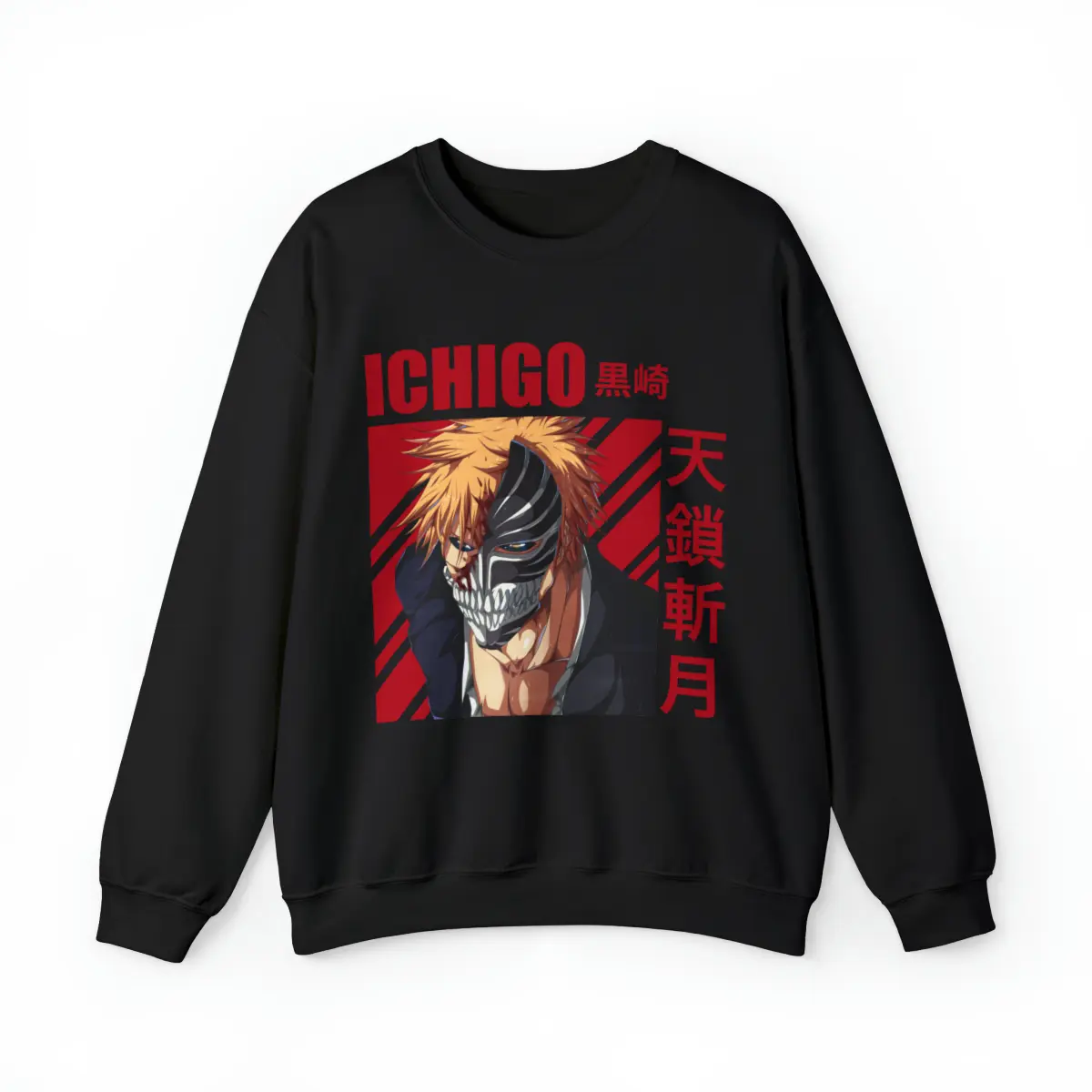 BLEACH Hollow Mask Ichigo Sweater, Bleach Anime Sweater, Ichigo Sweater, Kurosaki Ichigo Sweater, Anime Sweatshirt, Anime Gift - Unisex