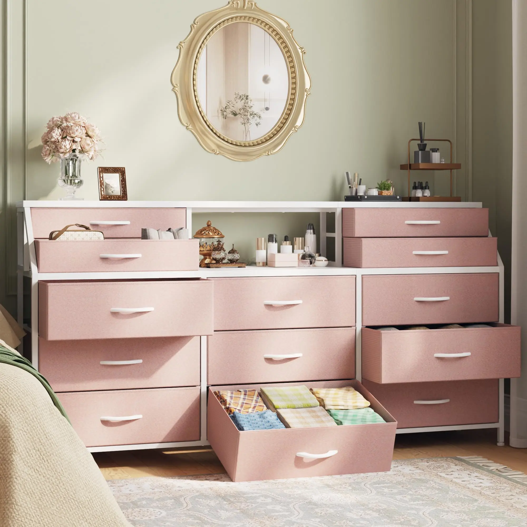 pink chest of drawers
