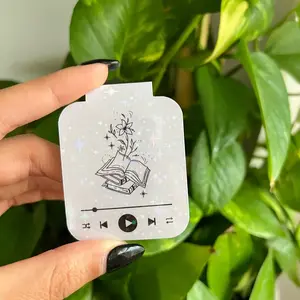 Books and Music Magnetic Bookmark