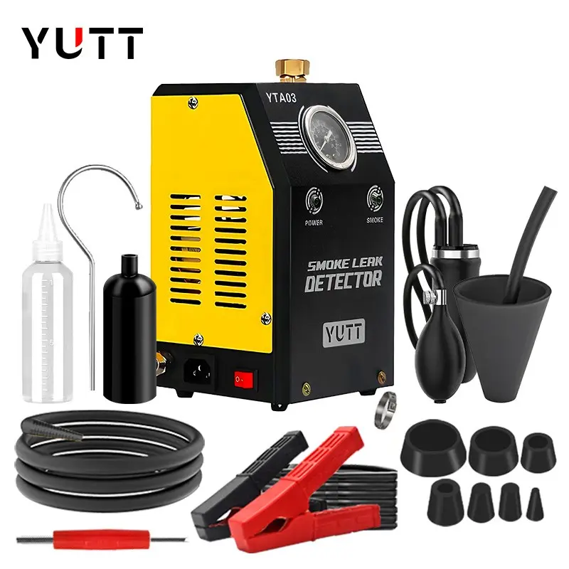 YUTTCar Smoke Leak Detector, Pipe System Automotive Smoke Test Instrument, Essential Tool for Vehicle Maintenance and Safety Checks, Automotive Maintenance Tools
