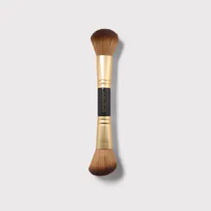 Laura Geller Dual-Ended Blush + Bronzer Brush with Black Handle