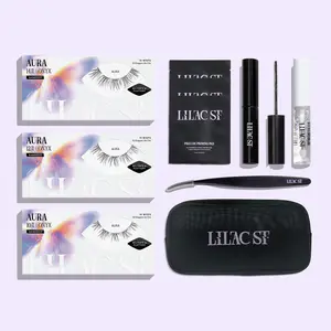 Lilac St. NanoSoft Lash Clusters 3-Pack | 58% Lighter Ultra-Thin Fibers | Aura & Ember Weightless Multi-Pack | 30pc Individual Natural Lash Clusters Custom C/D Curl Korean Silk