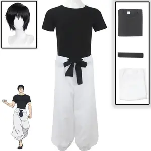 Anime Jujutsu Kaisen Season 2 Toji Fushiguro Cosplay Costume Sorcerer KillerHalloween Cosplay Costume Jujutsu Full Set Uniform