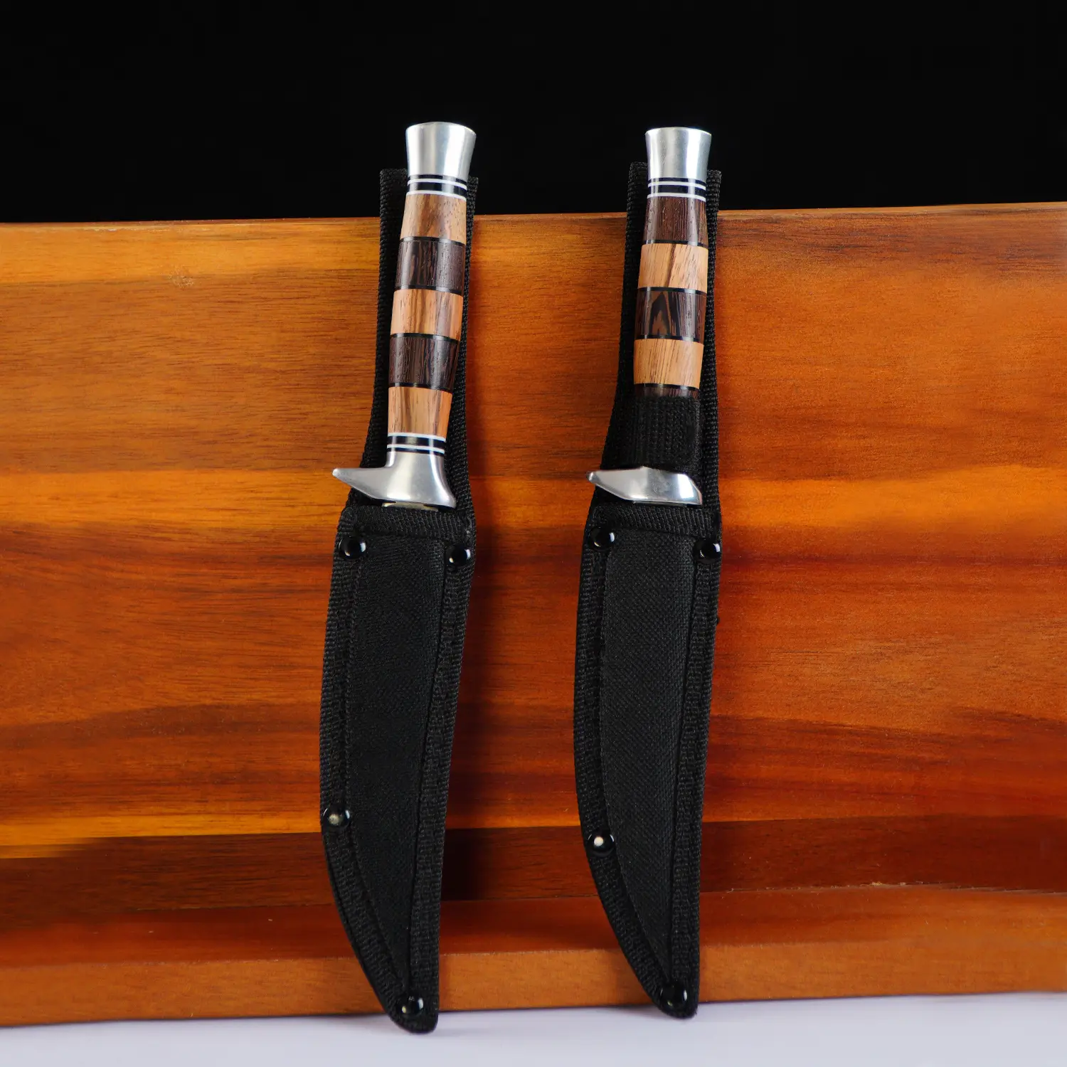 GZGY Stainless Steel Straight Blade Boning Knife - Compact Wooden Handle Kitchenware, Cool Knives for Hiking/Light Outdoor Campfire/BBQ Party, Portable Meat Cutting Tool, Ideal Gift for Men