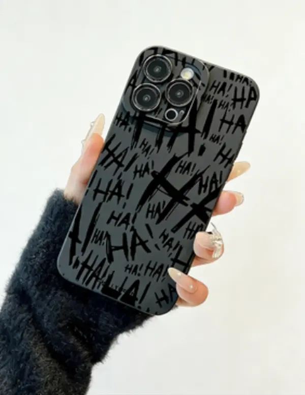 Slim Shockproof Anti-Drop iPhone 16 Cellphone Case - Joker Haha Design Superhero Villain Cover, Precise Fit Flexible Handheld Accessory for Men, Birthday Gift