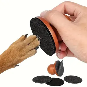 Pet Nail Care Kit, Dog Nail File, Paw Trimmer, Scratch Block for Dogs, No-Pressure Nail Care, Durable PP Material, Essential Pet Grooming Tool