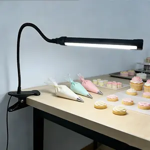 Power LED Desk Lamp, Clamp Design, Adjustable Brightness and Color Temperature, Portable Reading Light for Home and Office Use, Adjustable Lighting, Dimmable Lighting