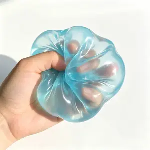 Viral ASMR Blue Coconut Oil Squishy Ball | Super Soft Slow Rise Decompression Squeeze Stress Relief Toy for Anxiety, ADHD & Sensory Needs, No Sticky Hands