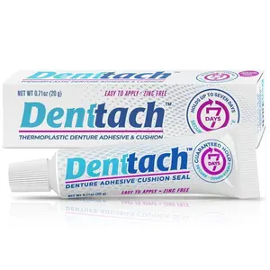 [HOT! 2026] Denttach Thermoplastic Adhesive for hold of Dentures up to 7 Days without Glue with Updated Instructions